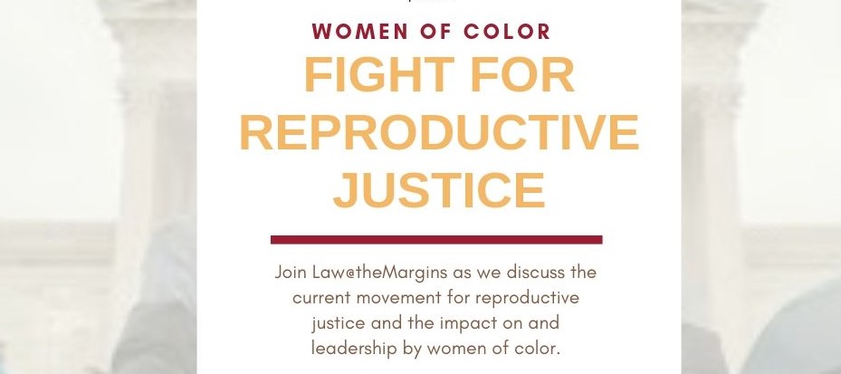 Graphic for our June 21st Webinar on Reproductive Rights